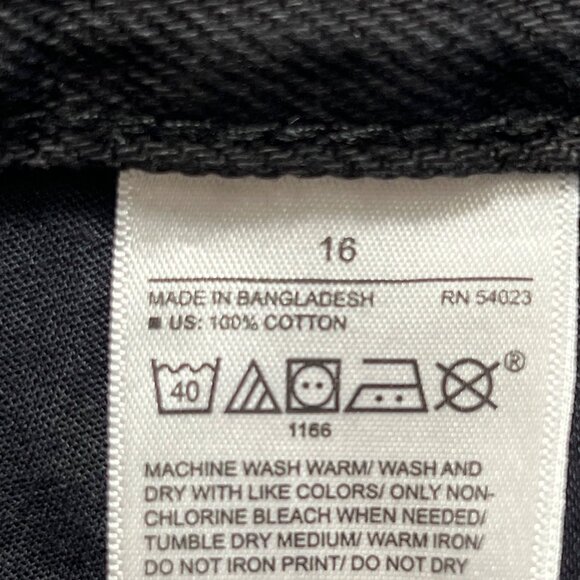 Old Navy Women's Slouchy Straight Distressed High Rise Black Jeans Size 16 NWT - Picture 8 of 12